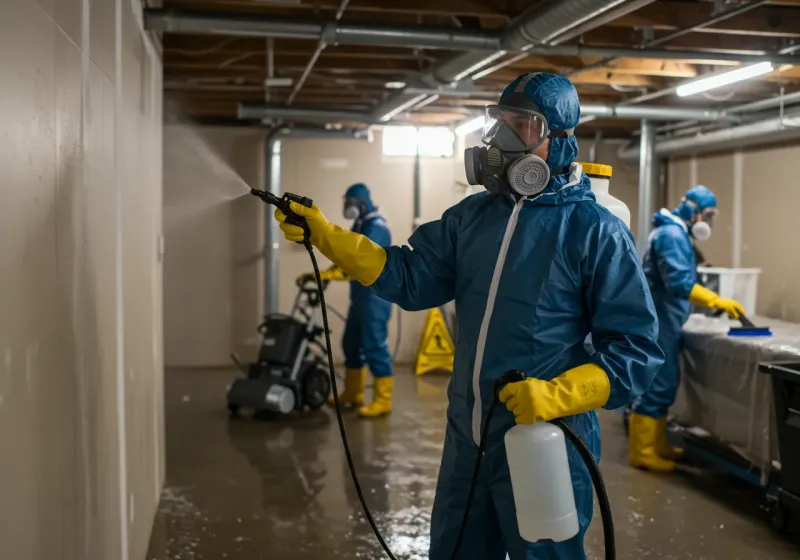 Basement Sanitization and Antimicrobial Treatment process in Montevideo, MN