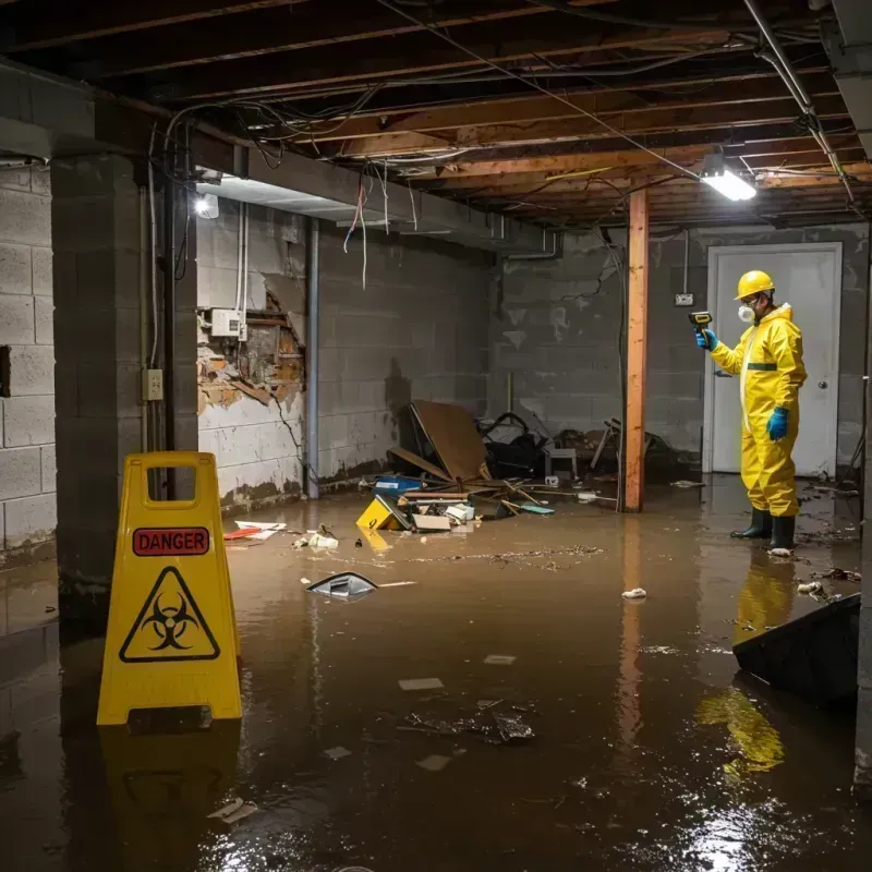 Flooded Basement Electrical Hazard in Montevideo, MN Property